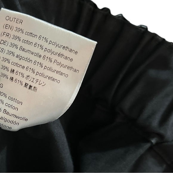 KASSL EDITIONS High Shine Straight Pull On Black Faux Leather Pants Trousers - Picture 7 of 10